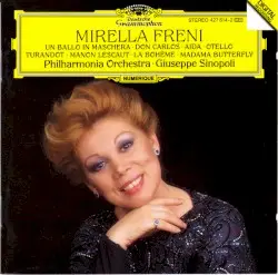 Puccini and Verdi Arias by Mirella Freni, Philharmonia Orchestra, Giuseppe Sinopoli, Puccini, Verdi