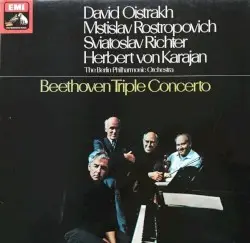 Tripelkonzert C-dur op.56 by Beethoven; David Oistrach, Mstislaw Rostropowitsch, Svjatoslav Richter, Berliner Philharmoniker, Herbert von Karajan