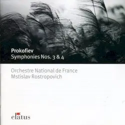 Symphonies Nos. 3 & 4 by Serge Prokofiev; Mstislav Rostropovich; Orchestre national de France