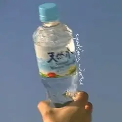 sparkling water by desert sand feels warm at night