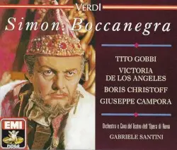 Simon Boccanegra by Verdi; Tito Gobbi, Victoria De Los Angeles, Boris Christoff, Giuseppe Campora, Orchestra e Coro del Teatro dell 'Opera di Roma, Gabriele Santini