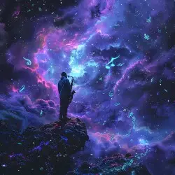 Cosmic Vibrations: The Dark Matter Symphony by Fifth Dimensional Jazz Consortium