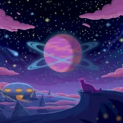 Distant Worlds II by Purrple Cat