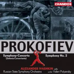 Symphony-Concerto (Sinfonia Concertante) / Symphony no. 2 by Prokofiev; Alexander Ivashkin, Russian State Symphony Orchestra, Valeri Polyansky