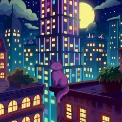 City Nights 2 by Purrple Cat