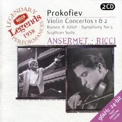 Violin Concertos 1 & 2 / Romeo & Juliet / Symphony no. 5 / Scythian Suite by Prokofiev; Ansermet, Ricci