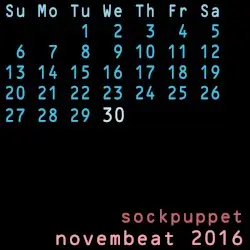 Novembeat 2016 by Sockpuppet