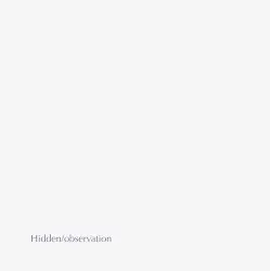 Hidden/observation by Nicholas Maloney