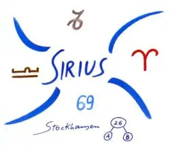 Sirius (1975-77) Elektronische Musik und Trompete, Sopran, Baßklarinette, Baß by Karlheinz Stockhausen