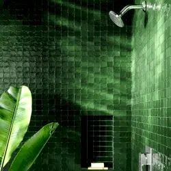 deep, jewel-toned tile by Brickmason