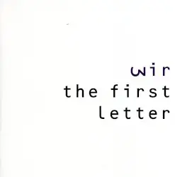 The First Letter by Wir