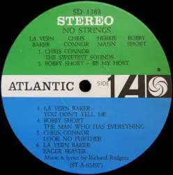 Richard Rodgers’ No Strings. An After‐Theatre Version by La Vern Baker / Chris Connor / Herbie Mann / Bobby Short