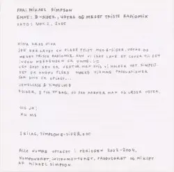 B-Sider, Udtag Og Meget Triste Radiomix by Mikael Simpson