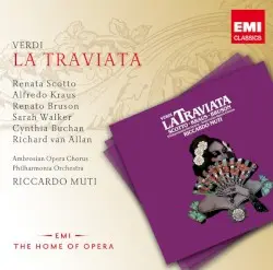 La traviata by Verdi; Scotto, Kraus, Bruson, Philharmonia Orchestra, Ambrosian Opera Chorus, Riccardo Muti