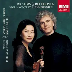 Brahms: Violinkonzert / Beethoven: Symphonie 5 by Brahms, Beethoven; Kyung-Wha Chung, Wiener Philharmoniker, Simon Rattle