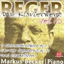 Das Klavierwerk, Volume 10 by Max Reger; Markus Becker