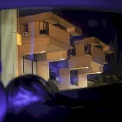 Indigo City Burning by City Light Mosaic