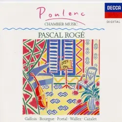 Chamber Music by Poulenc; Pascal Rogé, Gallois, Bourgue, Portal, Wallez, Cazalet
