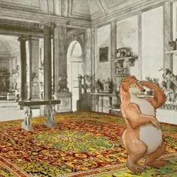 Medallion Animal Carpet by Bob Drake