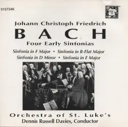 Four Early Sinfonias by Johann Christoph Friedrich Bach; Orchestra of St. Luke’s, Dennis Russell Davies