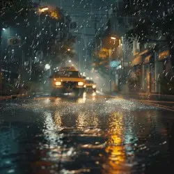 Rain Chill Focus: Serene Meditation Atmosphere by Ocean Waves for Meditation, Rainy Forecast & HM Surf